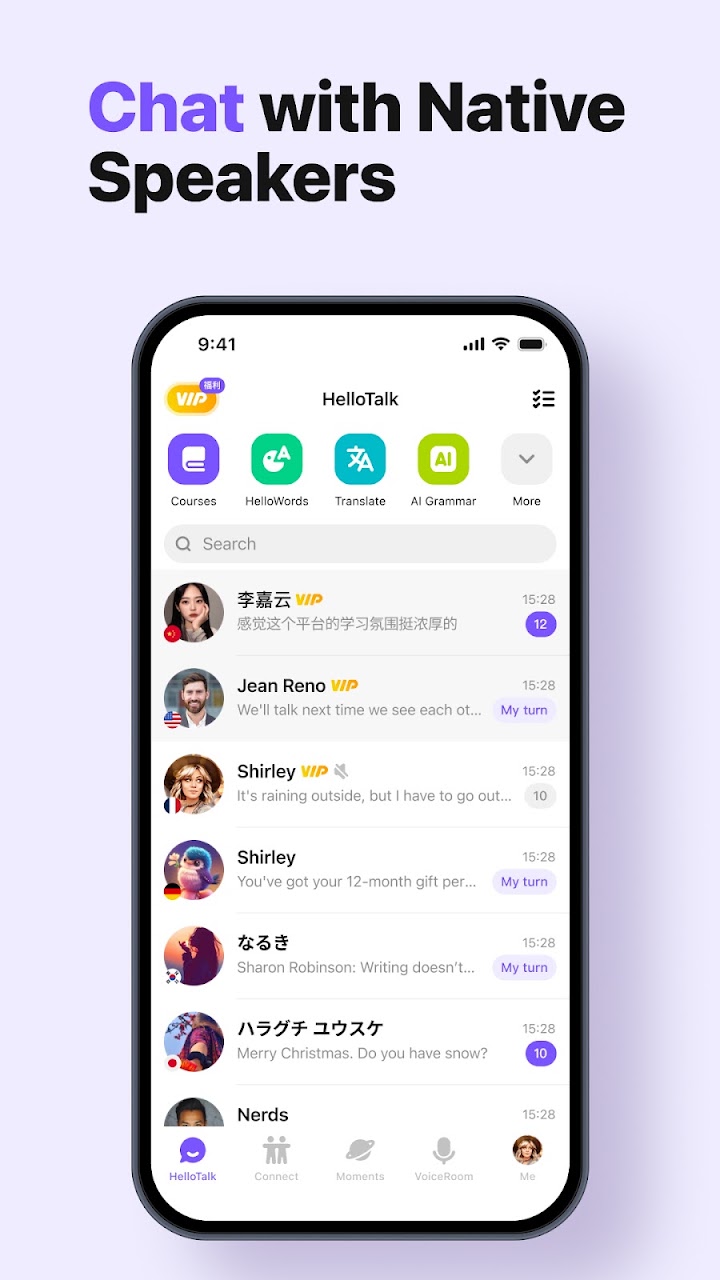 HelloTalk APK screenshot