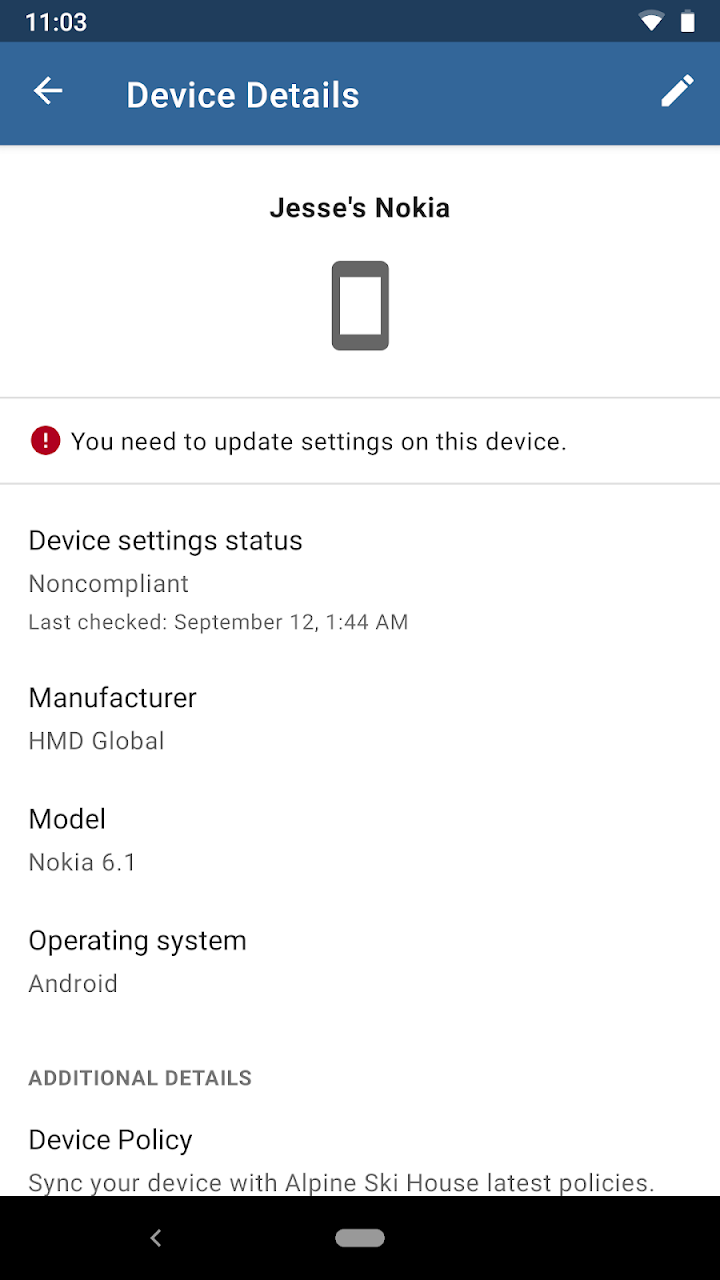 Microsoft Intune APK screenshot