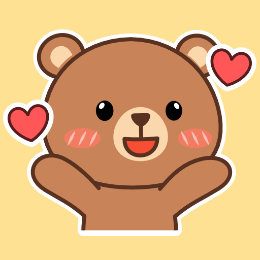 Oh My Bear Cute Stickers APK icon