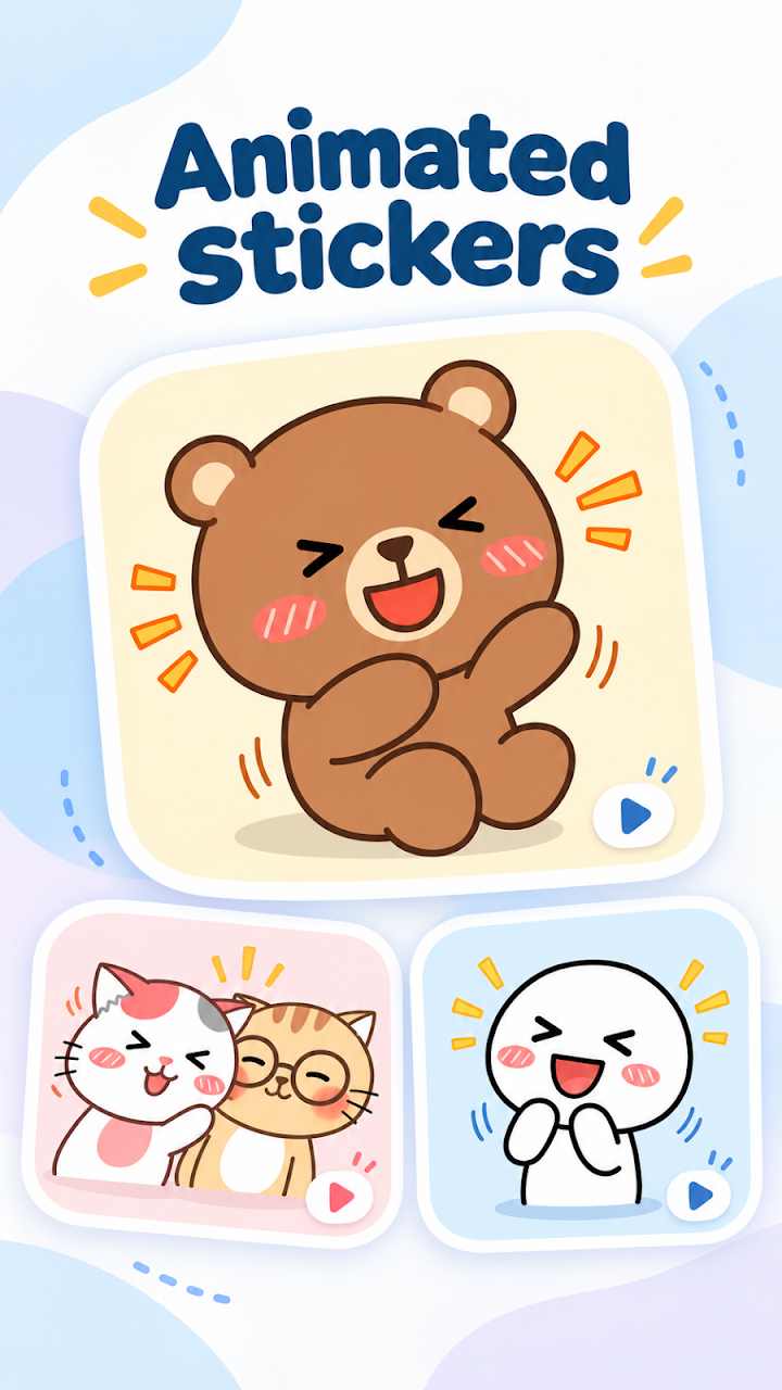 Oh My Bear Cute Stickers APK screenshot