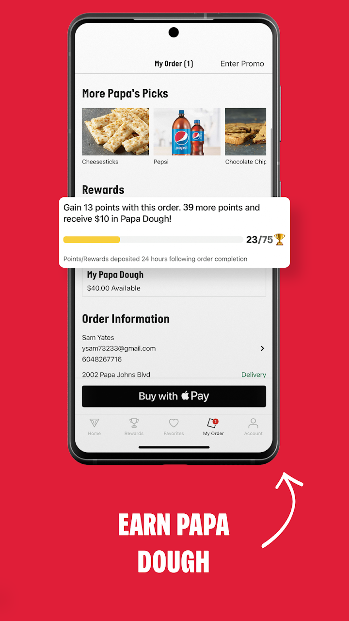 Papa Johns Pizza and Delivery APK screenshot