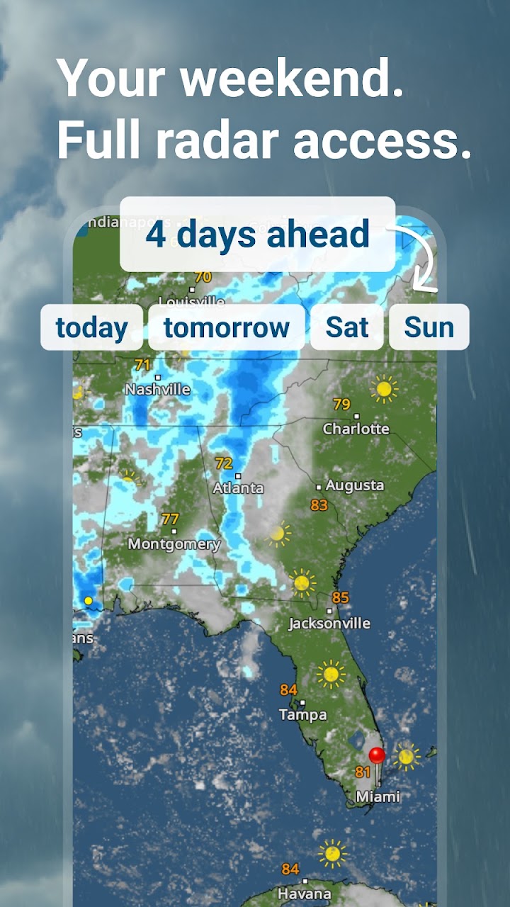 Weather and Radar Forecast APK screenshot