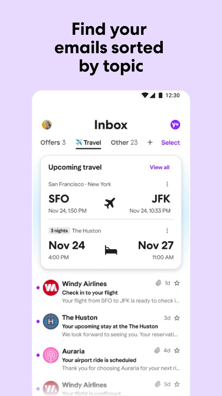 Yahoo Mail APK screenshot